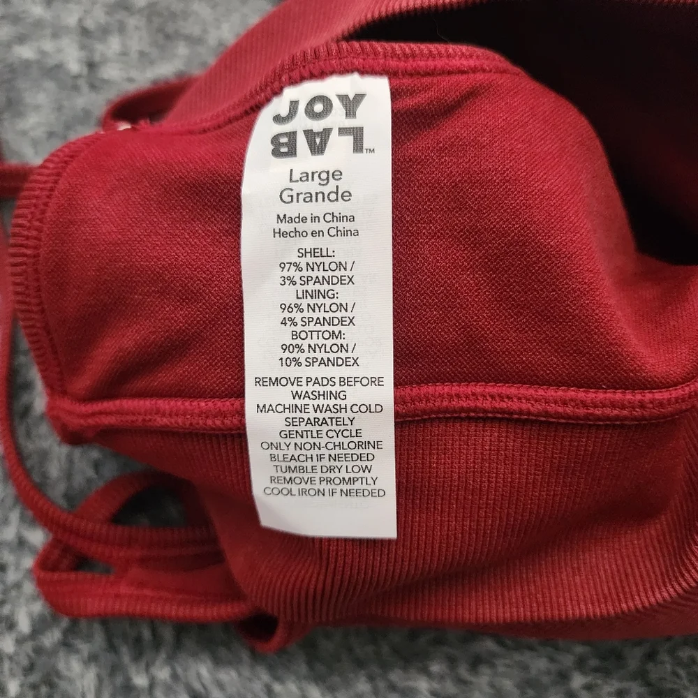JoyLab Strappy Seamless Pullover Yoga Sports Bra